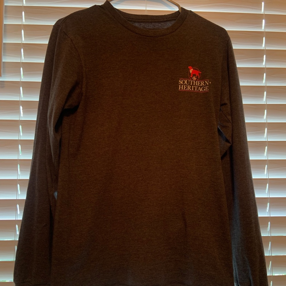 Grey, Long sleeved Shirt